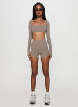 Touchdown Active Contour Short Taupe