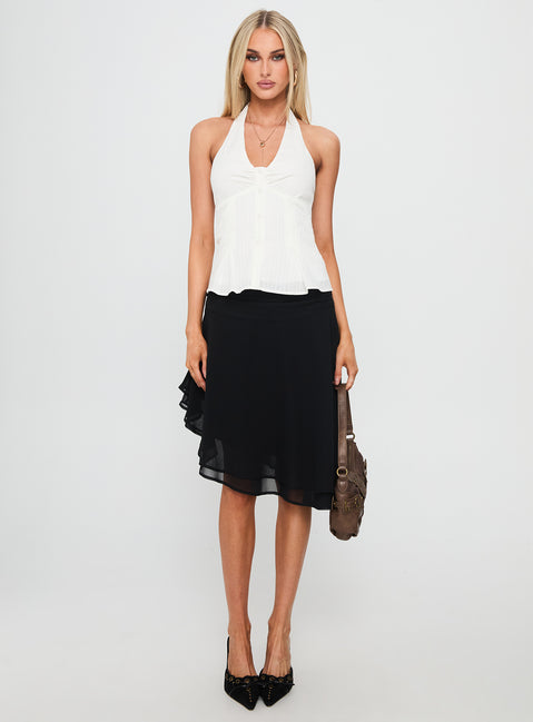 Life Goes By Sleeveless Top White