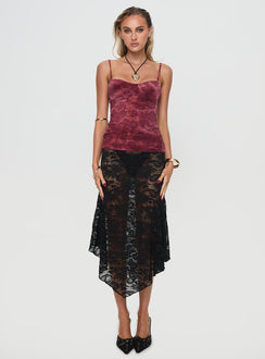 front view of model wearing Princess Polly Solora Top Pink Sleeveless Sweetheart 