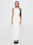 Just Peachy Maxi Dress White