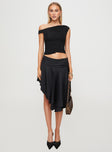 Legacy Midi Skirt Onyx