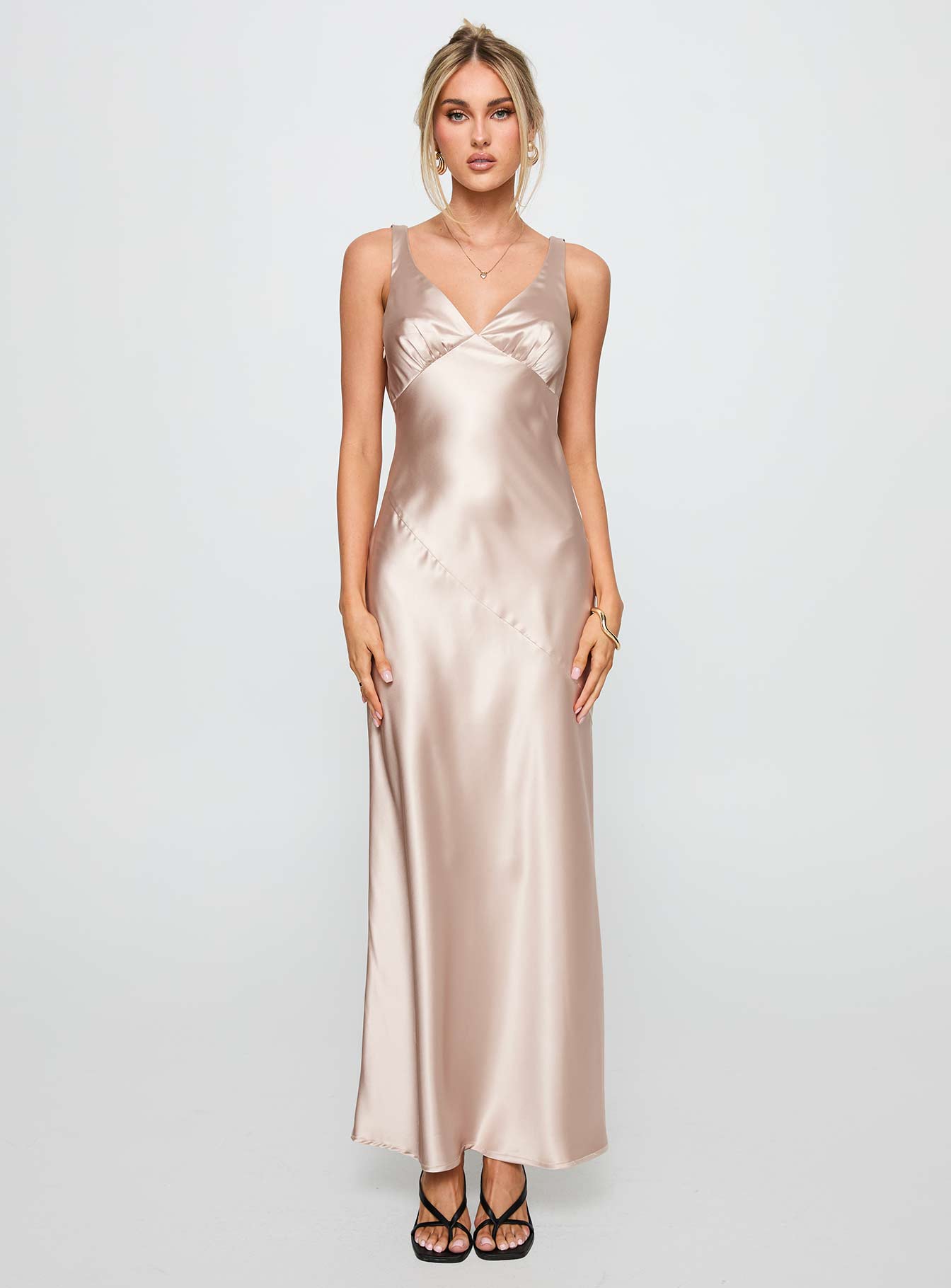 Northern Star Maxi Dress Champagne | Princess Polly Northern Star Maxi Dress Champagne | Princess Polly