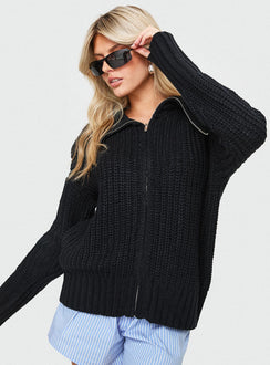 Liana Sweater Black Princess Polly  regular 