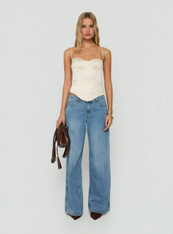 Selesta StructuRed Bustier-Top Champagner