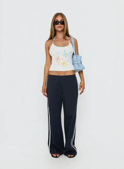 Zarelle Graphic Halter Top Multi