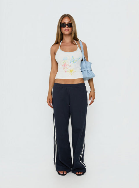 Zarelle Graphic Halter Top Multi