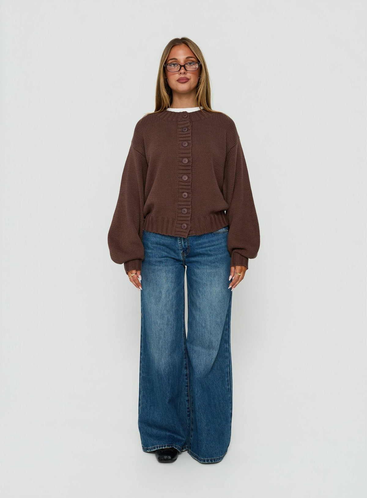 Edern Strickjacke Schoko