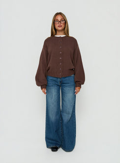 Edern Strickjacke Schoko