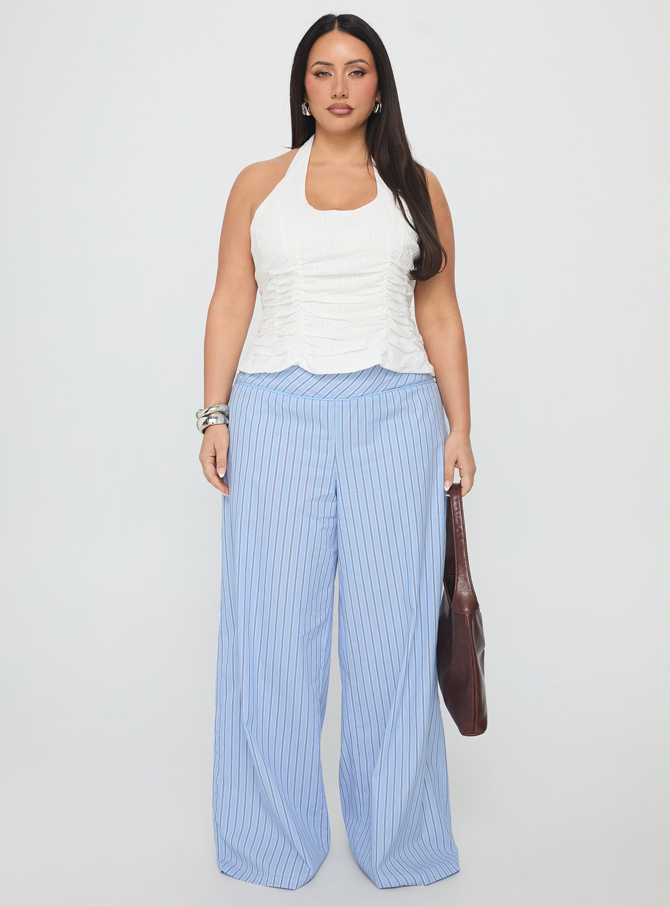 Nataliya Halter Top White Curve