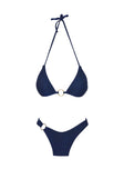 Layla Triangle Bikini Top Navy