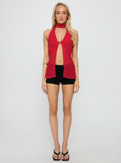 Scarface Tie Top Red