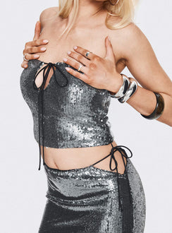 Kalokairi Keyhole Tube Top Black