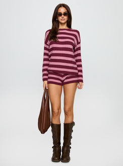 Whole New World Knit Set Pink Stripe