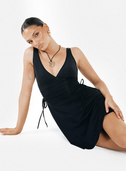 product Princess Polly Plunger  Payne Mini Dress Black