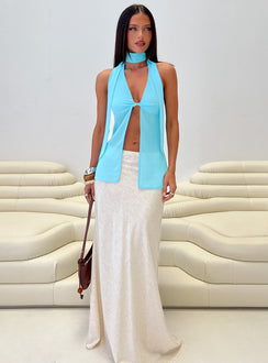 Scarface Tie Top Blue