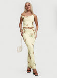 Rios One Shoulder Top Yellow Floral