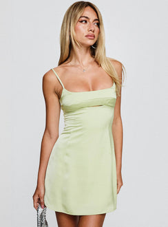Powell Mini Dress Sage Green