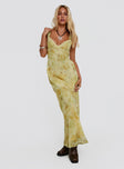 Fernwood Maxi Dress Yellow Multi