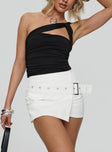 Havenwood Mini Skirt White Denim