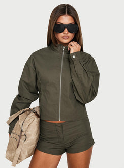 Avorie Micro Shorts Khaki