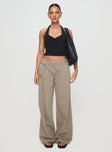 Paltrow Cargo Pant Washed Brown Petite