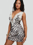 Nourish Mini Dress Tiger Petite