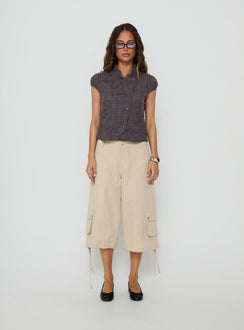 Relaxer 3/4 Cargo Trousers Beige