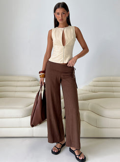 Heleena Zip Through Top Cream