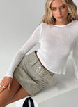 Pratt Long Sleeve Top White