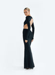 product Princess Polly Asymmetric Neckline  Heuston Backless Maxi Dress Black