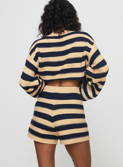 Cheyenne Set Navy / Cream Stripe