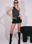 Iconic Cargo Mini Skirt Black