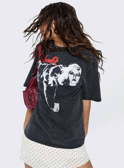 Blondie Vintage Oversized Graphic Tee Black