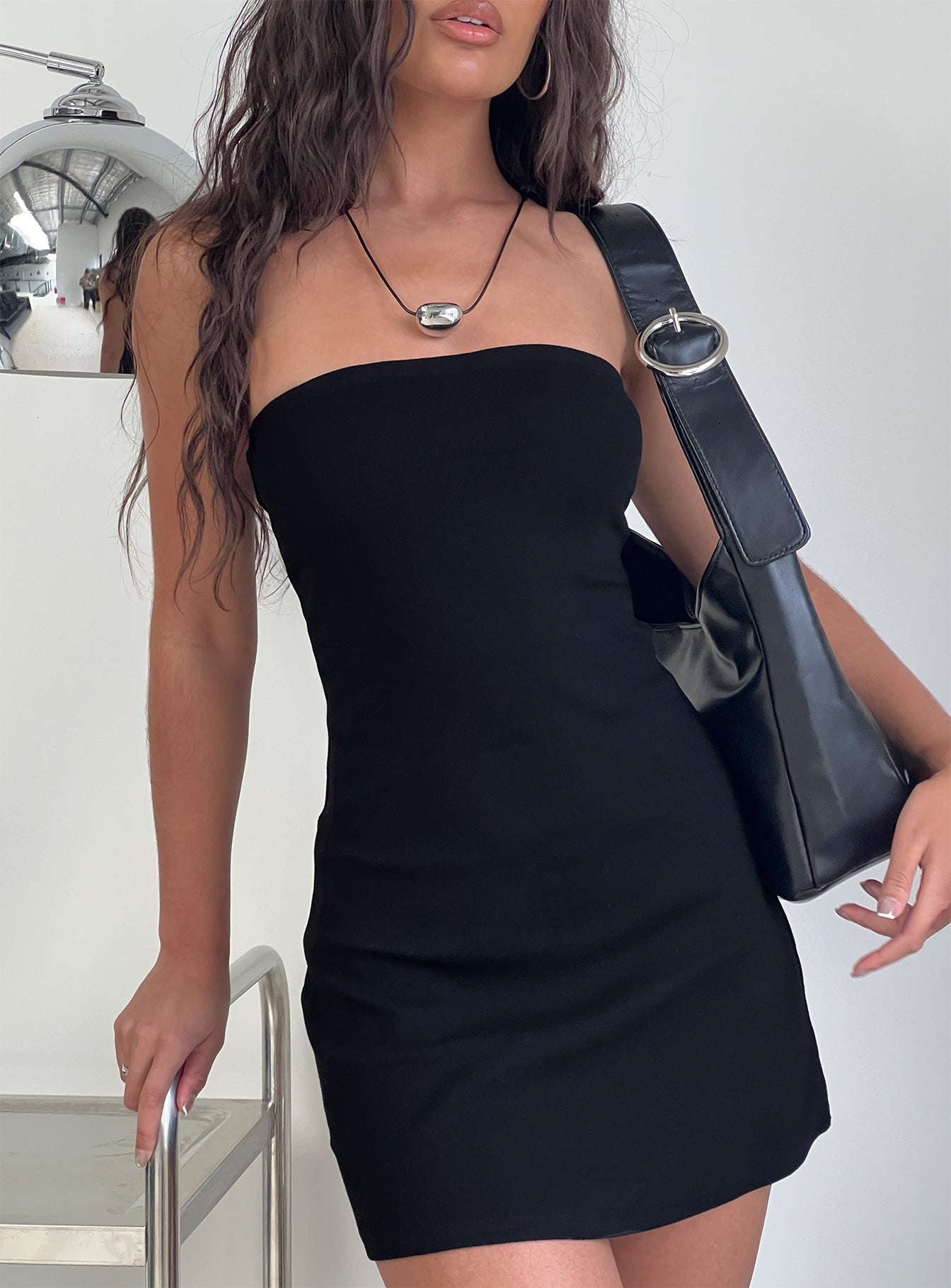 Baseline Strapless Mini Dress Black