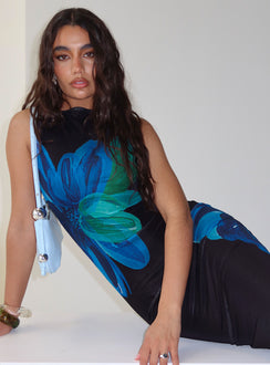 Fayola Maxi Dress Blue Floral