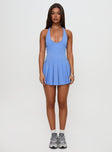 Spirit Pleat Tennis Romper Blue