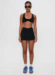 Pulse Active Halter Crop Black