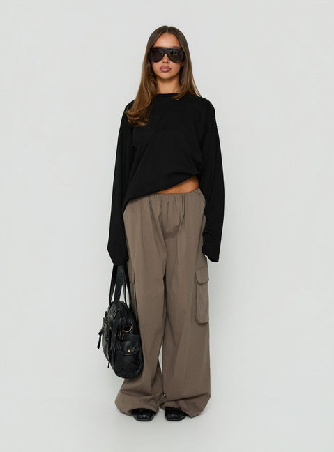 Lunea Concealed Waistband Cargo Trousers Charcoal