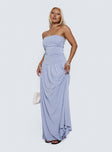 Decadence Strapless Maxi Dress Lilac