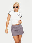 Brinnley Mini Skirt Grey