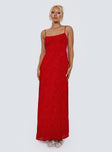 South Of France Maxi Dress Red