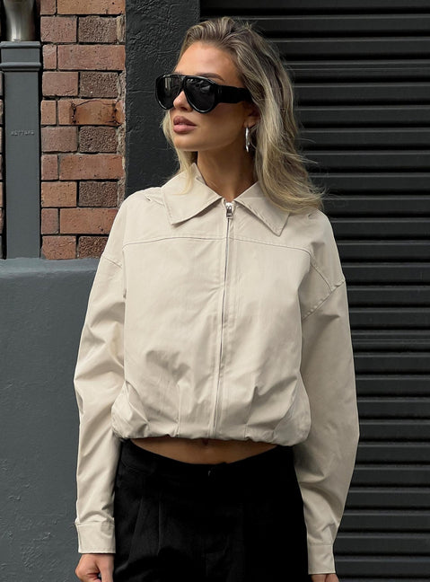 Call You Up Bomberjacke Sand