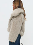 Wayland Faux Fur Jacket Grey