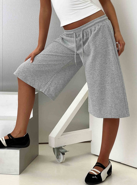Nikko Longline Fleece Shorts Grey Marle