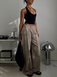 Paltrow Cargo Pant Washed Brown Petite