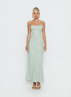 Avienna Maxi Dress Sage Burnout