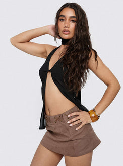 Scarface Tie Top Black