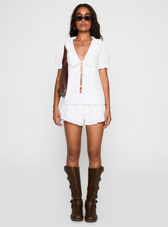 Eternal Sun Collared Set White