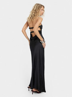 Faviola Strapless Maxi Dress Black