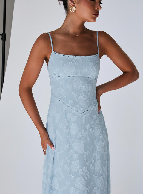South Of France Maxi Dress Blue | Princess Polly South Of France Maxi Dress Blue | Princess Polly
